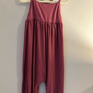 Kate Quinn Pink Jumpsuit with Relaxed Silhouette and Wide-Leg Design
